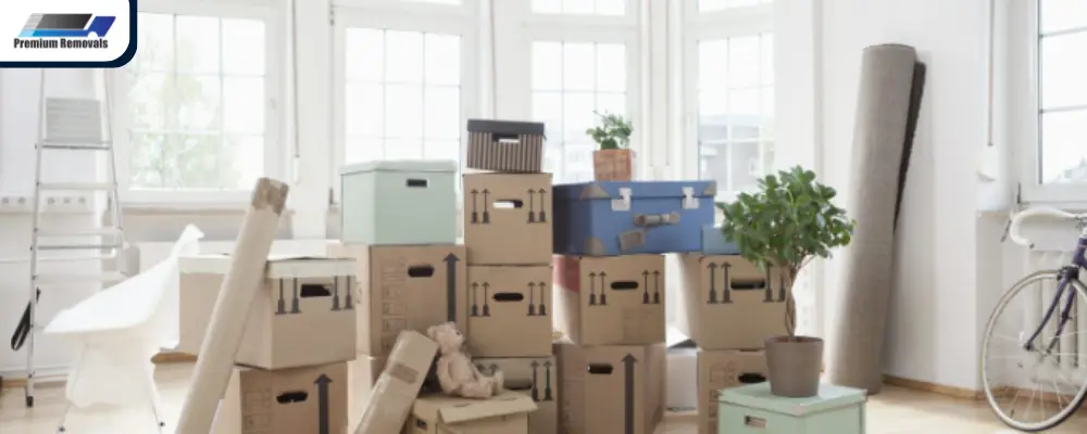 Various moving boxes on a moving day in Gold Coast